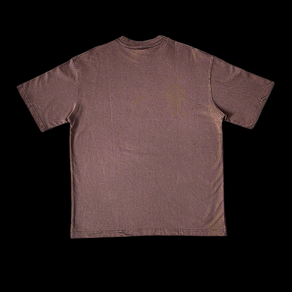 purple Stonewash vintage 240 GSM T-shirt Funiki basics