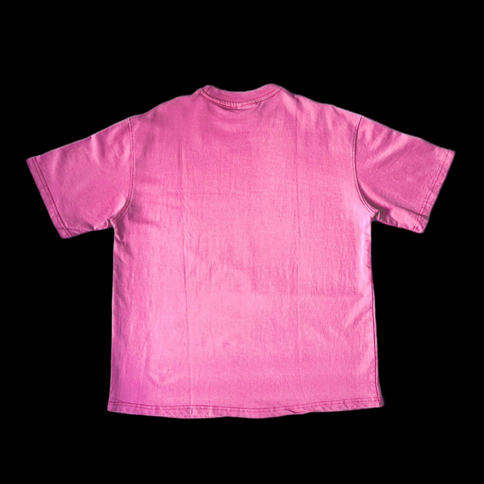 Pink Stonewash vintage 240 GSM T-shirt Funiki basics