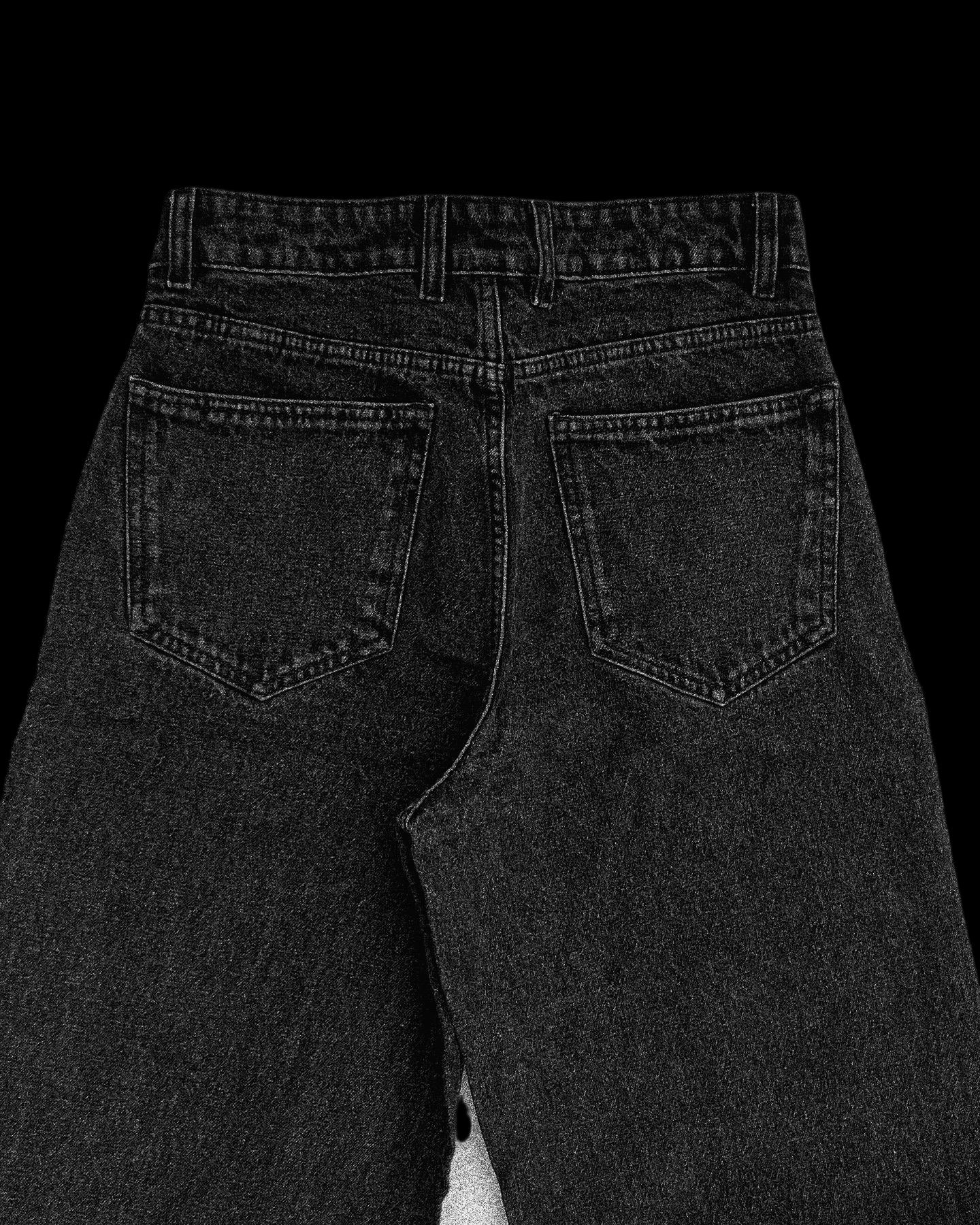 Black Stonewash vintage high-quality denim Funiki basics (Copy)
