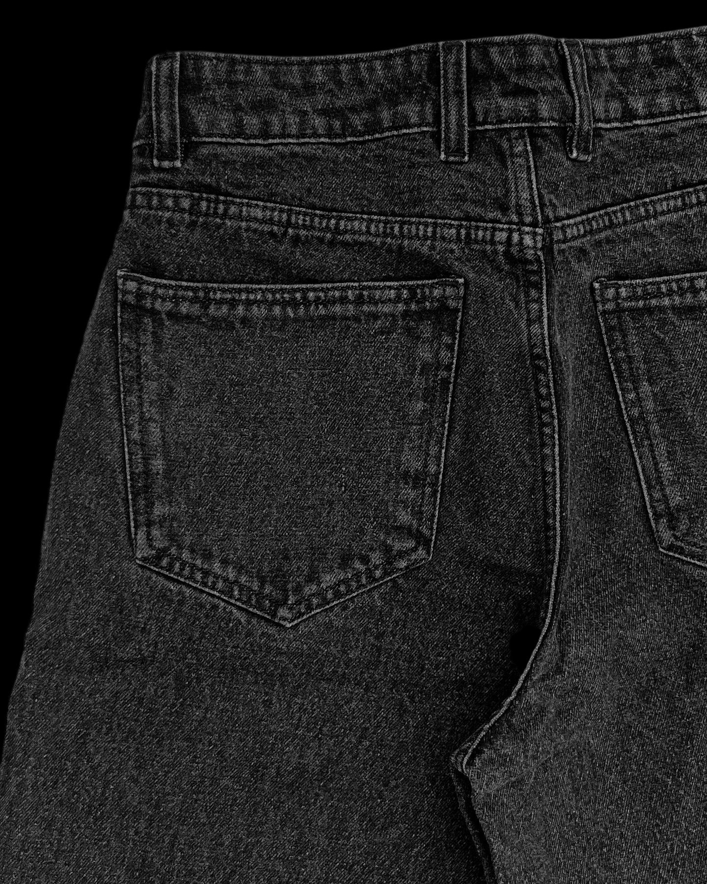 Black Stonewash vintage high-quality denim Funiki basics (Copy)