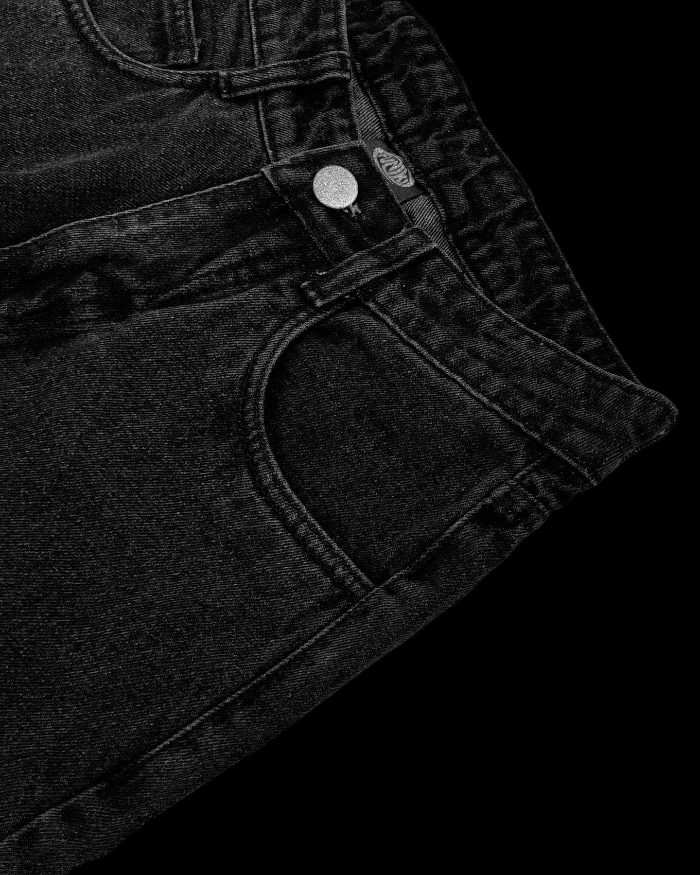 Black Stonewash vintage high-quality denim Funiki basics (Copy)