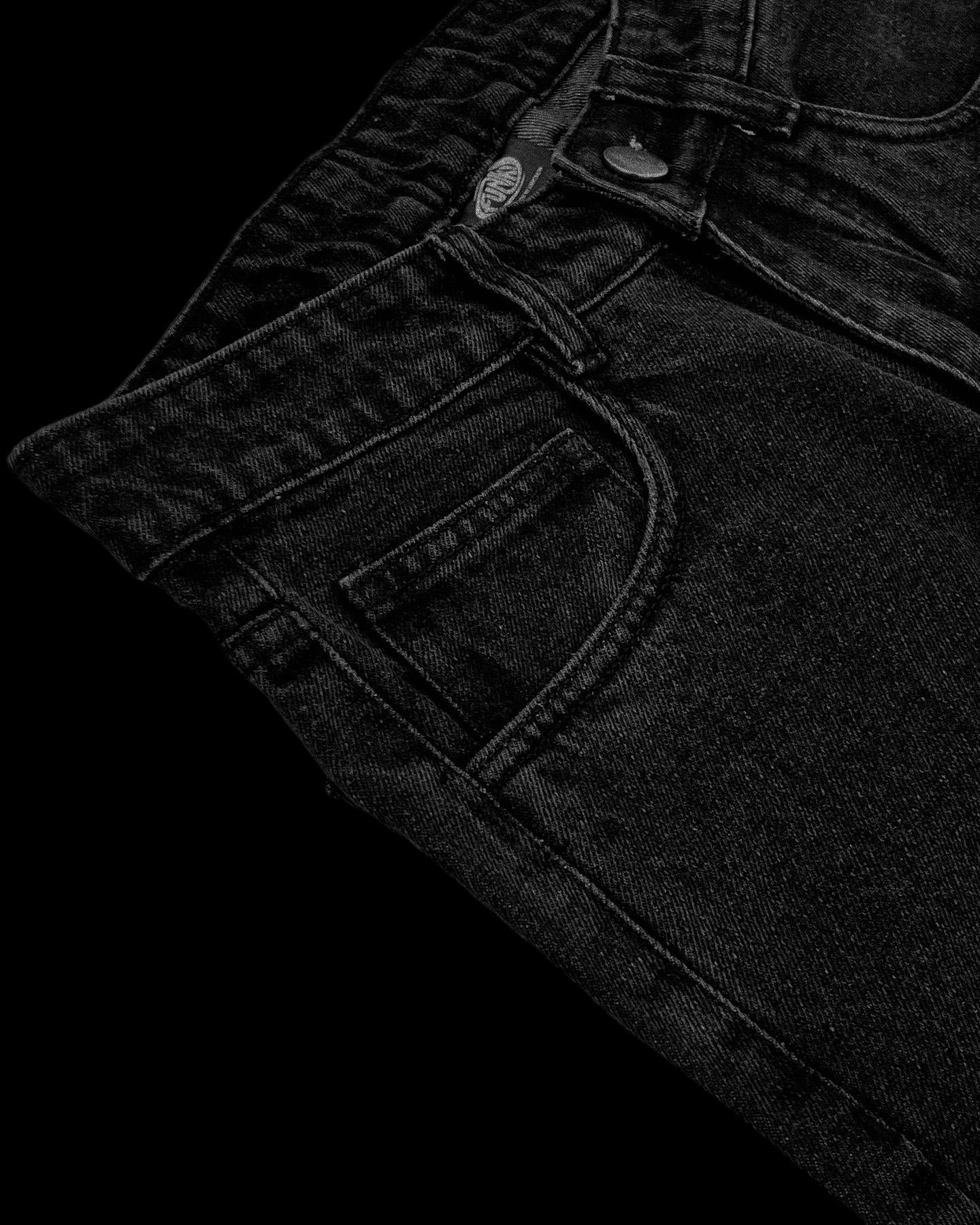 Black Stonewash vintage high-quality denim Funiki basics (Copy)