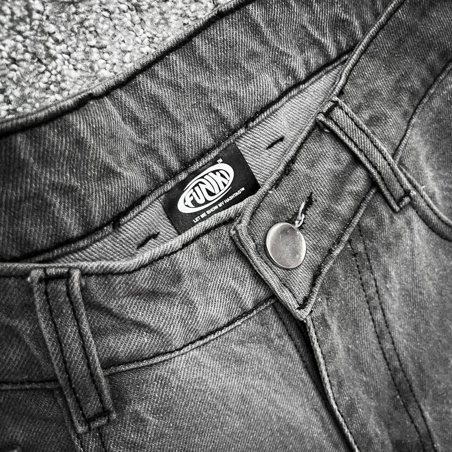 Gray Stonewash vintage high-quality denim Funiki basics