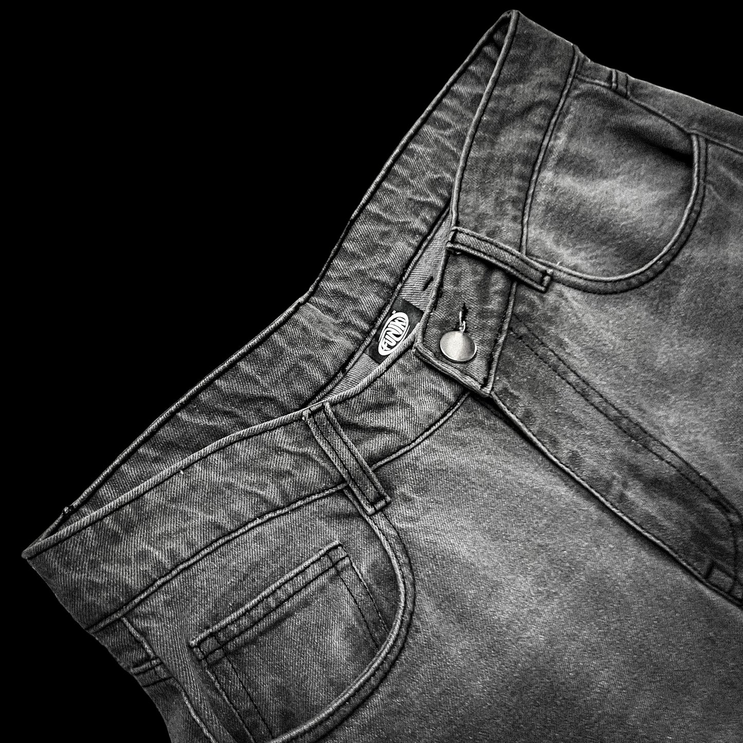 Gray Stonewash vintage high-quality denim Funiki basics