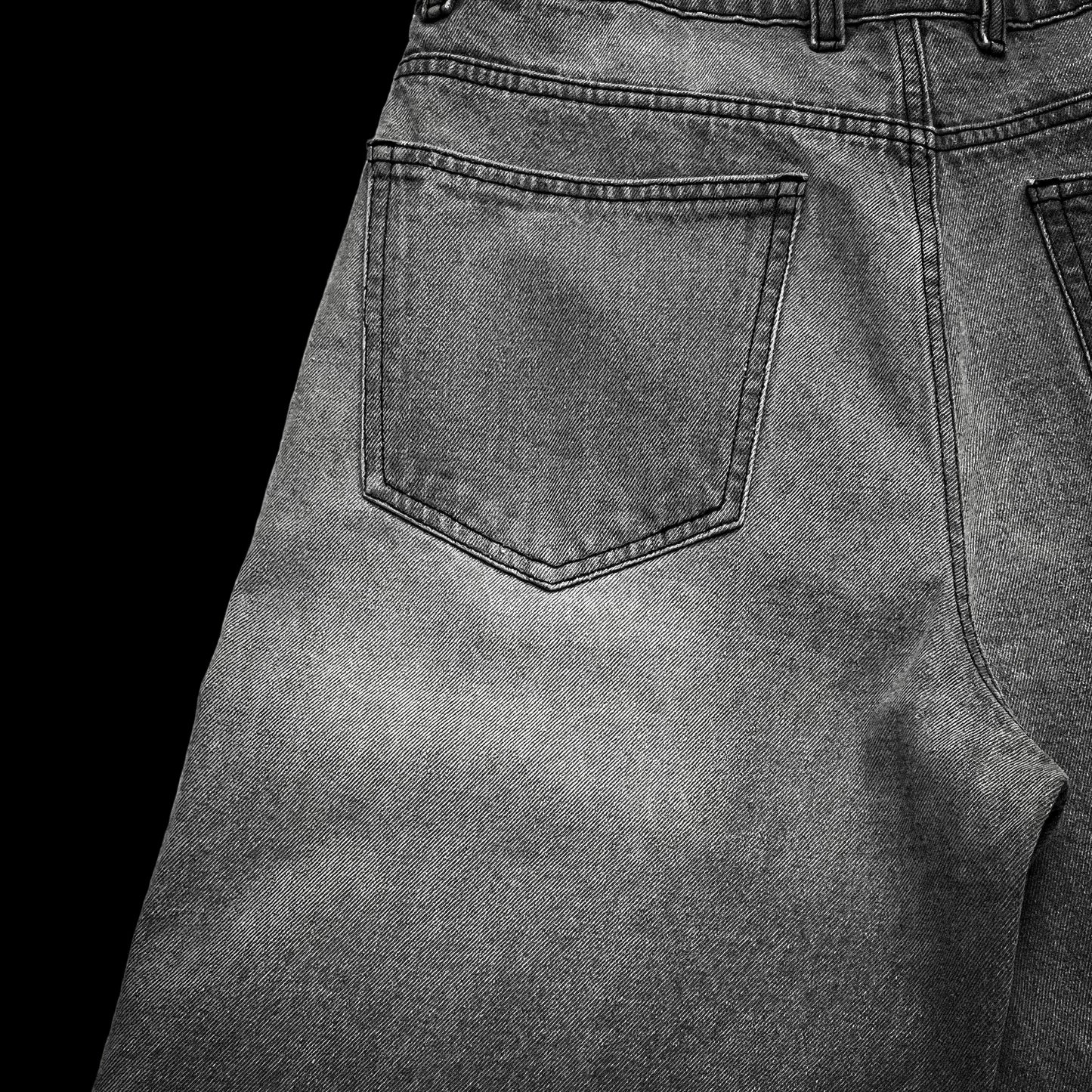 Gray Stonewash vintage high-quality denim Funiki basics