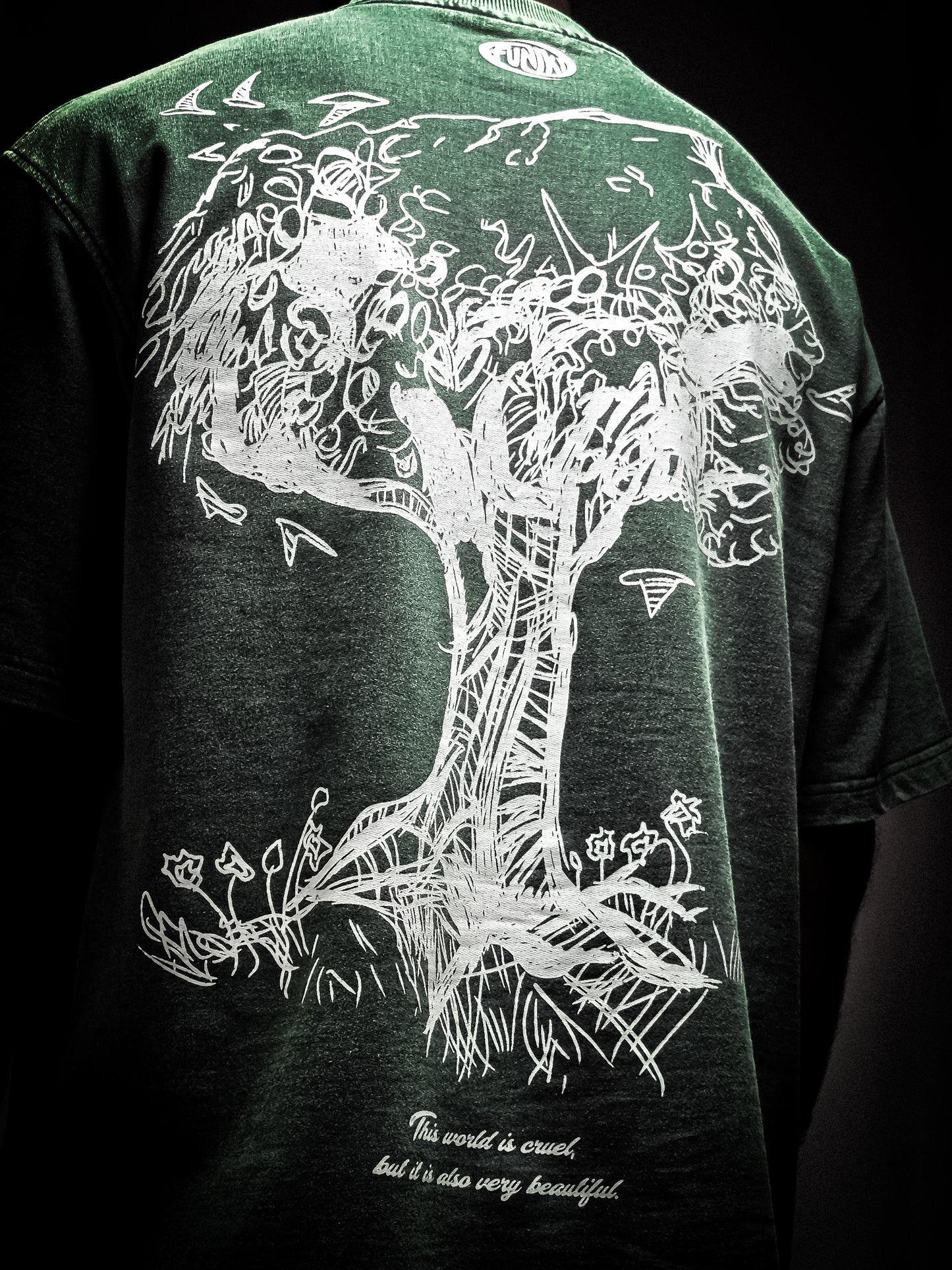 WHAT IS FREEDOM *AOT* GREEN VINTAGE T-SHIRT