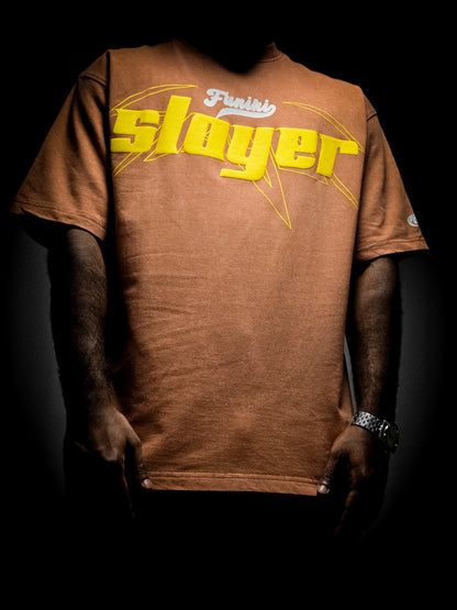 GOD OF THUNDER BROWN VINTAGE T-SHIRT