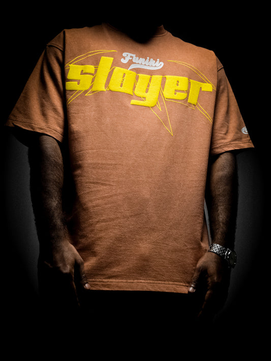 GOD OF THUNDER BROWN VINTAGE T-SHIRT