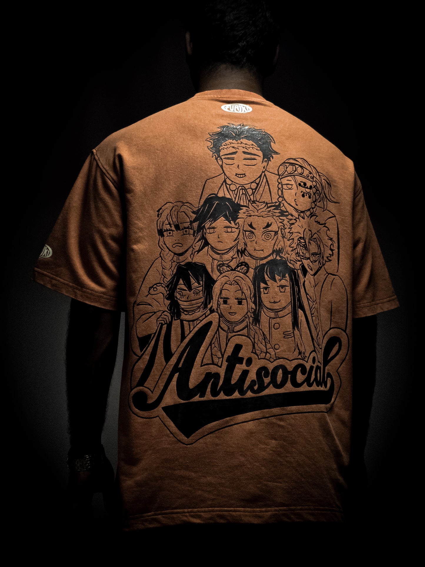 SLAYER ANTI-SOCIAL BROWN VINTAGE T-SHIRT