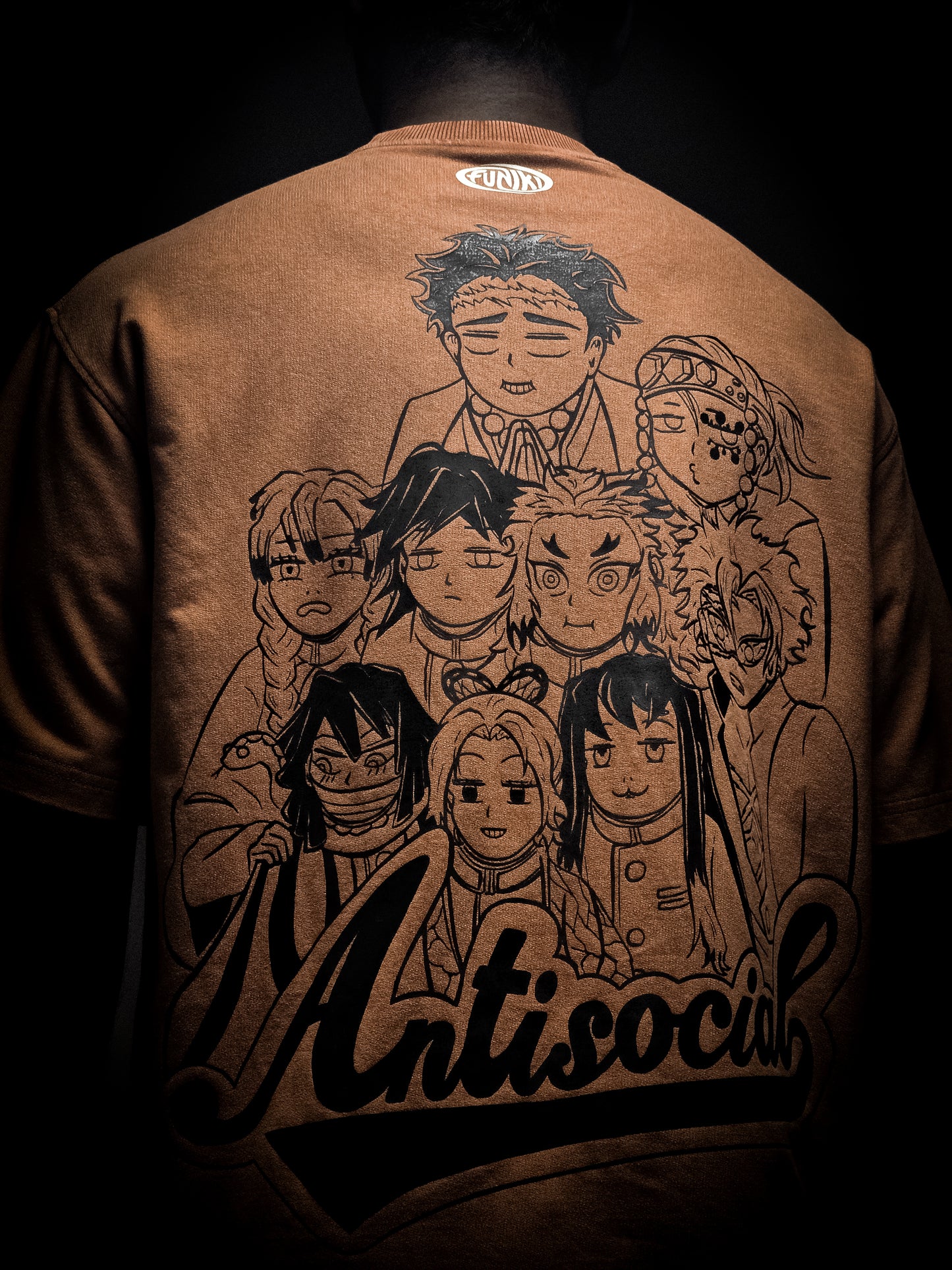 SLAYER ANTI-SOCIAL BROWN VINTAGE T-SHIRT