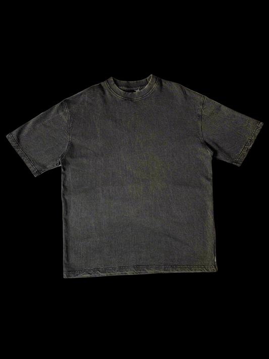 Black Stonewash vintage 240 gsm T-shirt Funiki basics