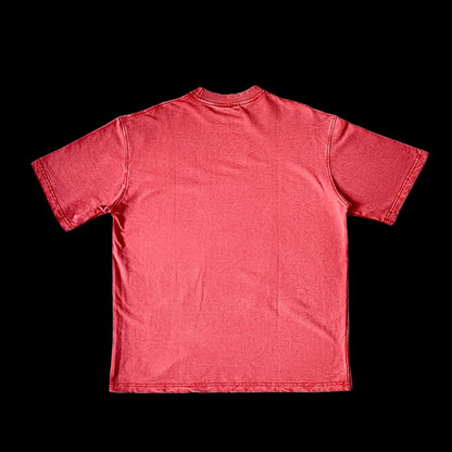 Red Stonewash vintage 240 GSM T-shirt Funiki basics