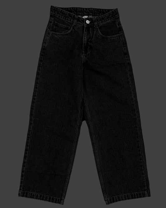 Black Stonewash vintage high-quality  denim Funiki basics (Copy)