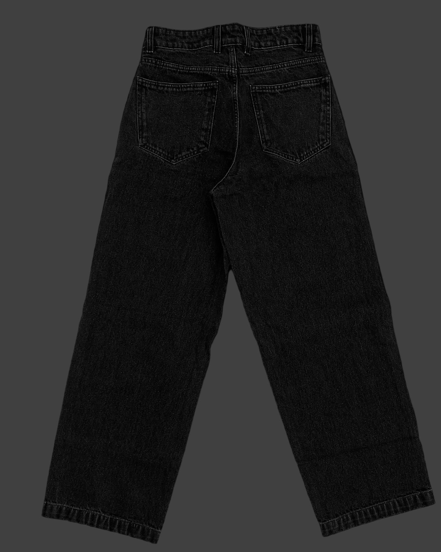 Black Stonewash vintage high-quality  denim Funiki basics (Copy)