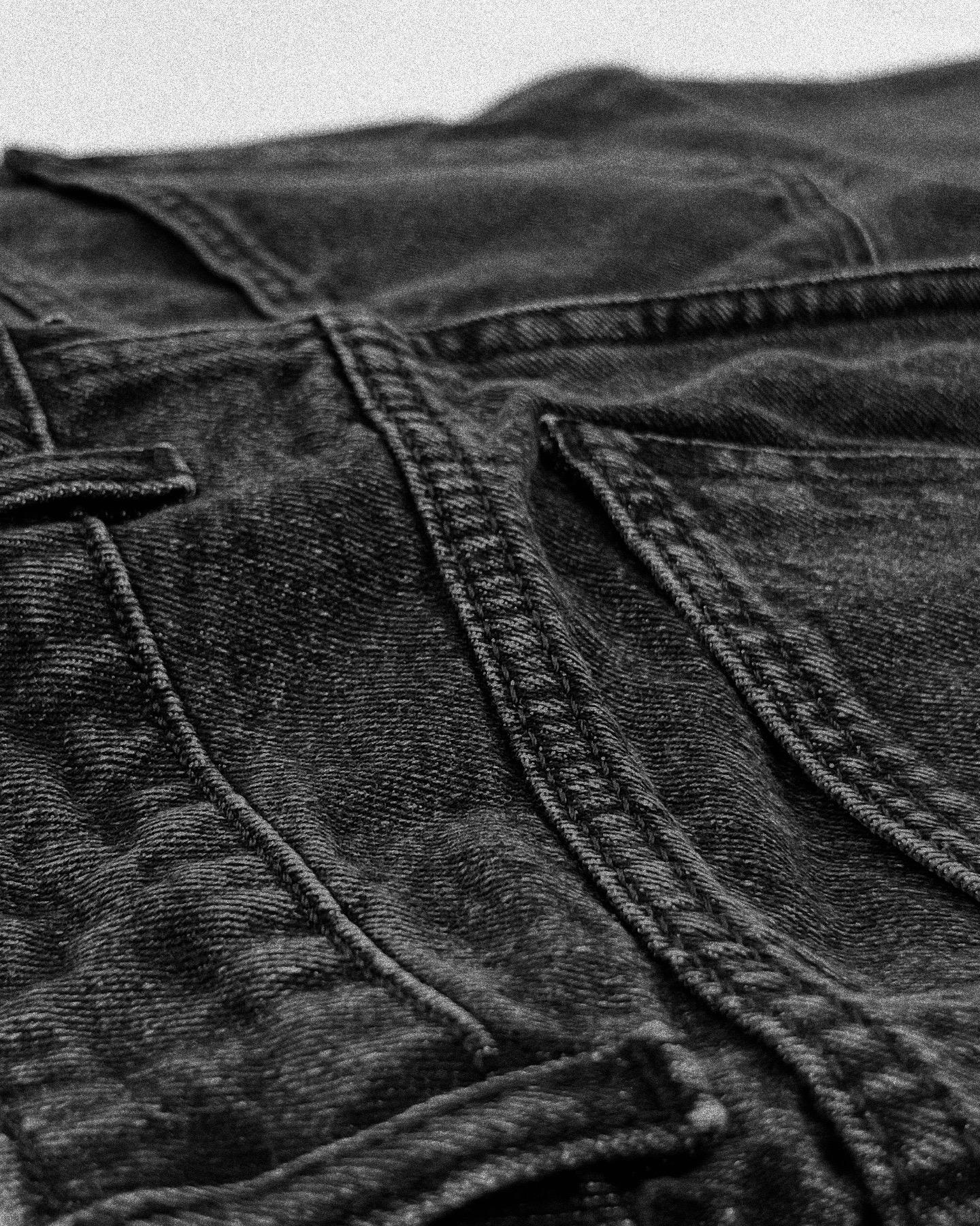 Black Stonewash vintage high-quality  denim Funiki basics (Copy)