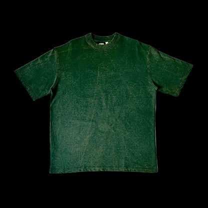 Green Stonewash vintage 240 GSM  T-shirt Funiki basics
