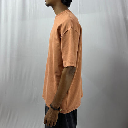 Brown Stonewash vintage 240 GSM T-shirt Funiki basics