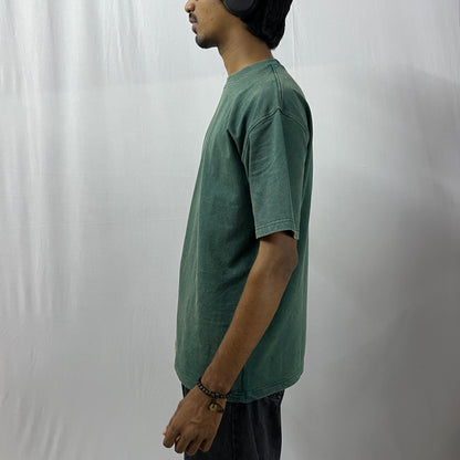 Green Stonewash vintage 240 GSM  T-shirt Funiki basics