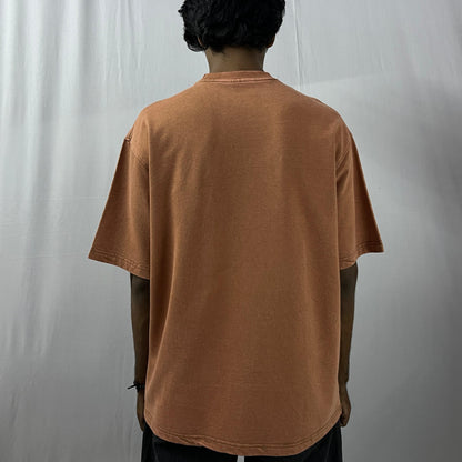 Brown Stonewash vintage 240 GSM T-shirt Funiki basics